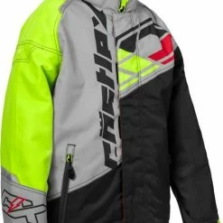 Castle X Code G4 Snowmobile Youth Jacket Charcoal/Silver/Hi-Vis