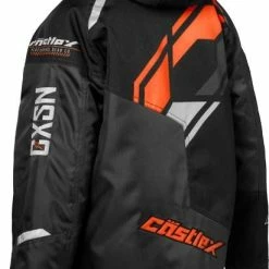 Alternative view of Castle X Code G4 Snowmobile Youth Jacket Black/Charcoal/Orange