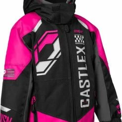 Castle X Strike G5 Snowmobile Toddler Jacket Pink Glo/Black/Silver