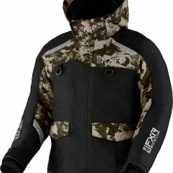 FXR 2022 Excursion Youth Snowmobile Jacket Black/Army Camo