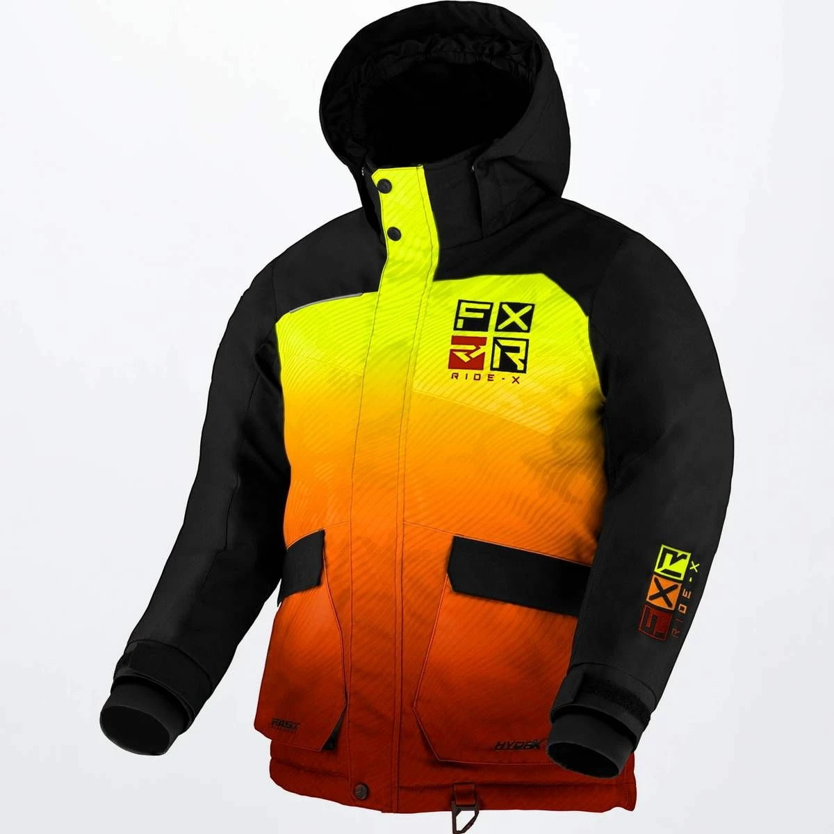 FXR 2022 Kicker Youth Snowmobile Jacket Inferno/Black 1 FXR 2022 Kicker Youth Snowmobile Jacket Inferno/Black