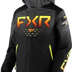 FXR 2023 Helium Child Snowmobile Jacket Black/Char/Inferno