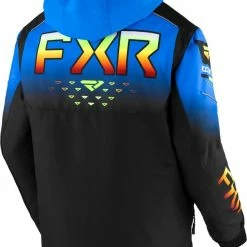 Alternative view of FXR 2023 Helium Child Snowmobile Jacket Black/Blue/Inferno