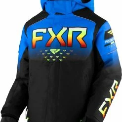 FXR 2023 Helium Youth Snowmobile Jacket Black/Blue/Inferno