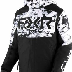 FXR 2023 Helium Child Snowmobile Jacket Black/White Camo