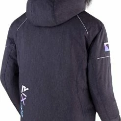 Alternative view of FXR 2023 Fresh Child Snowmobile Jacket Black Heather/Sky-Lilac Fade