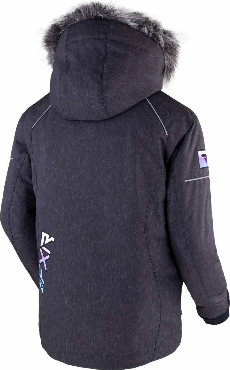 FXR 2023 Fresh Youth Snowmobile Jacket Black Heather/Sky-Lilac Fade 2 FXR 2023 Fresh Youth Snowmobile Jacket Black Heather/Sky-Lilac Fade - Image 2