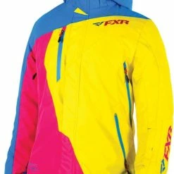 FXR Vertical Pro Womens Jacket Blue/Yellow/Fuchsia
