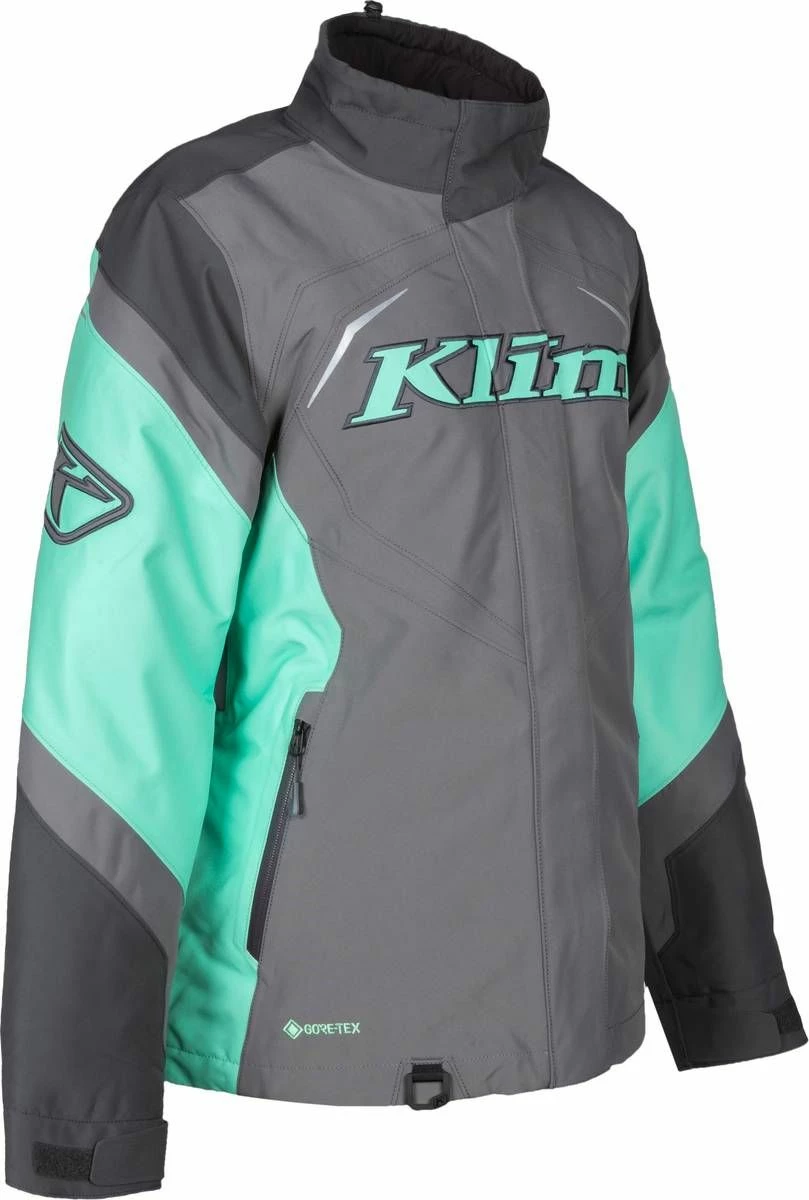 Klim Spark Womens Snowmobile Jacket Asphalt/Wintermint 5 Klim Spark Womens Snowmobile Jacket Asphalt/Wintermint - Image 5