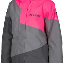 Klim Fuse Womens Snowmobile Jacket Castlerock Gray/Knockout Pink