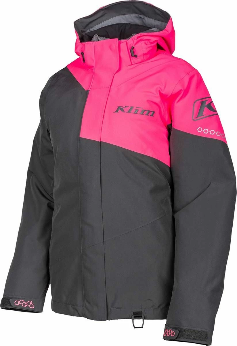 Klim Fuse Womens Jacket Knockout Pink/Asphalt 1 Klim Fuse Womens Jacket Knockout Pink/Asphalt