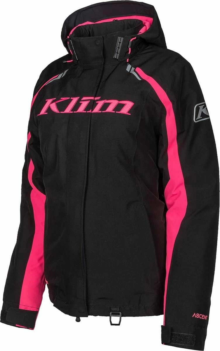 Klim Flare Womens Jacket Black/Knockout Pink 1 Klim Flare Womens Jacket Black/Knockout Pink