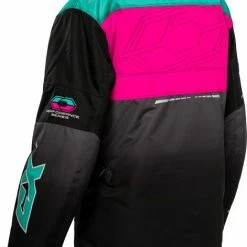 Alternative view of Castle X Strike Womens Snowmobile Jacket Pink Glo/Black/Mint