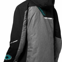 Alternative view of Castle X Powder G3 Womens Snowmobile Jacket Heather/Black/Turquoise