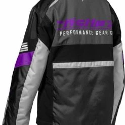 Alternative view of Castle X Strike G4 Womens Snowmobile Jacket Silver/Charcoal/Grape