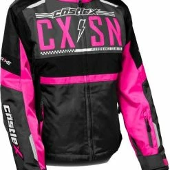 Castle X Strike G4 Womens Snowmobile Jacket Pink Glo/Charcoal/Black
