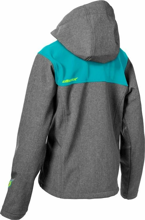 Castle X Barrier G4 Womens Snowmobile Jacket Heather Gray/Turquoise 2 Castle X Barrier G4 Womens Snowmobile Jacket Heather Gray/Turquoise - Image 2