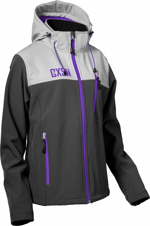 Castle X Barrier G4 Womens Snowmobile Jacket Heather Gray/Grape 1 Castle X Barrier G4 Womens Snowmobile Jacket Heather Gray/Grape