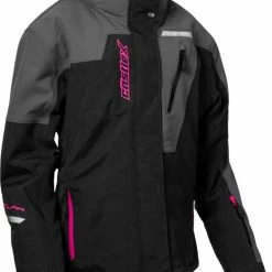 Castle X Polar G2 Snowmobile Womens Jacket Black/Charcoal/Pink Glo