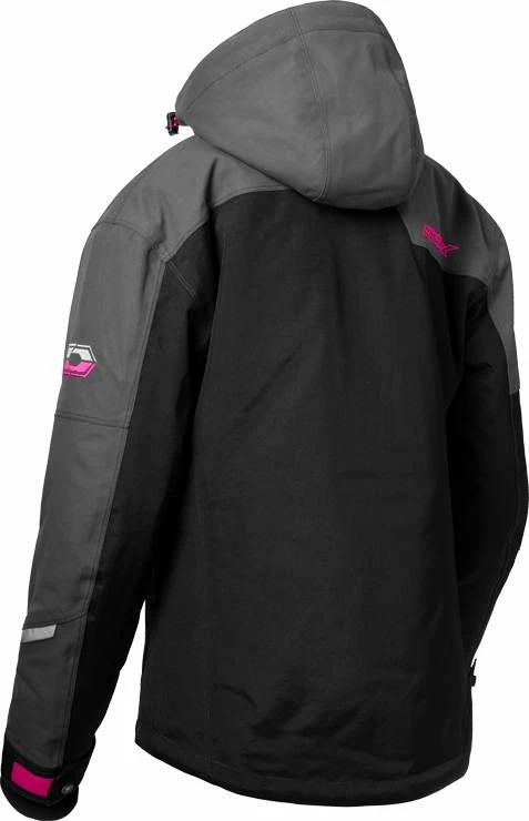 Castle X Polar G2 Snowmobile Womens Jacket Black/Charcoal/Pink Glo 2 Castle X Polar G2 Snowmobile Womens Jacket Black/Charcoal/Pink Glo - Image 2