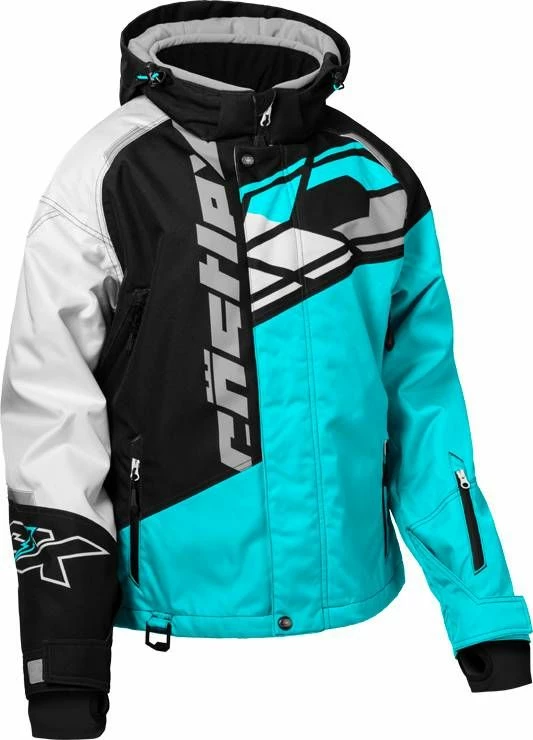 Castle X Code G4 Snowmobile Womens Jacket Turquoise/Black/White 1 Castle X Code G4 Snowmobile Womens Jacket Turquoise/Black/White