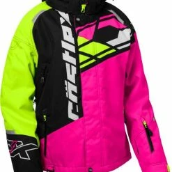Castle X Code G4 Snowmobile Womens Jacket Pink Glo/Black/Hi-Vis