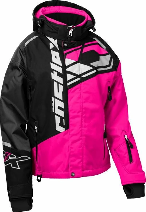 Castle X Code G4 Snowmobile Womens Jacket Pink Glo/Black/Charcoal 1 Castle X Code G4 Snowmobile Womens Jacket Pink Glo/Black/Charcoal