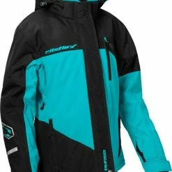 Castle X Phase G4 Snowmobile Womens Jacket Black/Turquoise