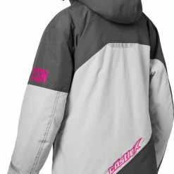 Alternative view of Castle X Phase G4 Snowmobile Womens Jacket Charcoal/Silver/Pink Glo