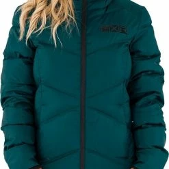 FXR Elevation Synthetic Down Womens Jacket Ocean/Black