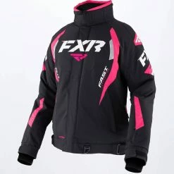 Alternative view of FXR 2022 Team FX Womens Snowmobile Jacket Black/Fuchsia