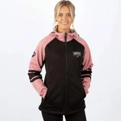Alternative view of FXR 2022 Maverick Softshell Womens Snowmobile Jacket Black/Dusty Rose