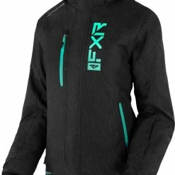 FXR 2023 Fresh Womens Snowmobile Jacket Black Heather/Mint