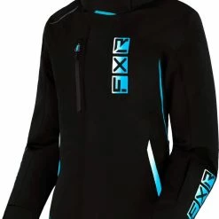 FXR 2023 Evo FX Womens Snowmobile Jacket Black/Sky-White Fade