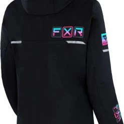 Alternative view of FXR 2023 Maverick Womens Snowmobile Jacket Black/Sky-E Pink Fade