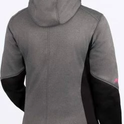 Alternative view of FXR Pulse Softshell Womens Snowmobile Jacket Grey/Rasberry