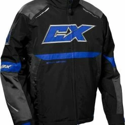 Castle X Blade G5 Snowmobile Jacket Charcoal/Blue/Black