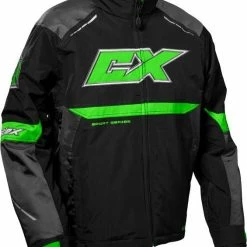 Castle X Blade G5 Snowmobile Jacket Charcoal/Green/Black