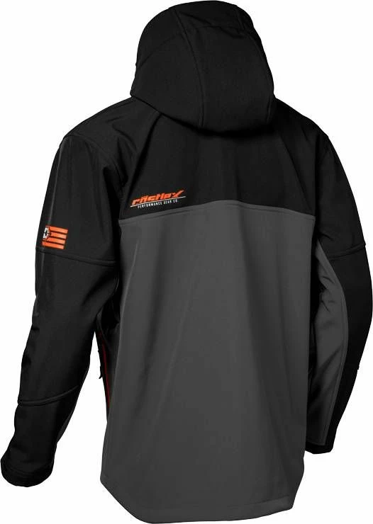 Castle X Barrier G4 Snowmobile Jacket Black/Charcoal/Orange 2 Castle X Barrier G4 Snowmobile Jacket Black/Charcoal/Orange - Image 2