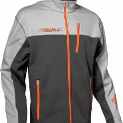 Castle X Fusion G4 Snowmobile Jacket Charcoal/Silver/Orange