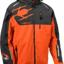 Castle X Flex Snowmobile Jacket Charcoal/Orange