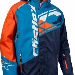 Castle X Code G4 Snowmobile Jacket Navy/Process Blue/Orange
