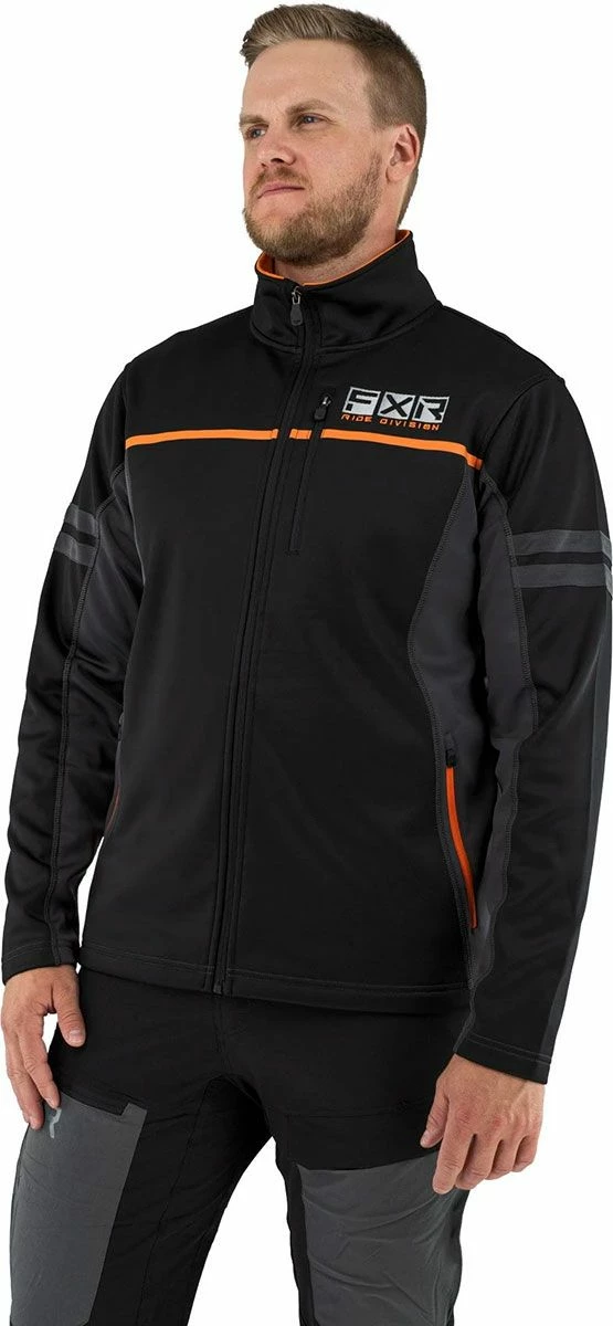 FXR Elevation Tech Zip-Up Jacket Black/Orange 1 FXR Elevation Tech Zip-Up Jacket Black/Orange