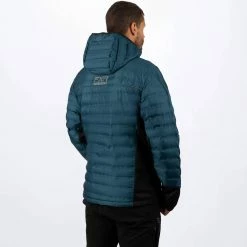Alternative view of FXR 2022 Podium Hybrid Quilted Zip-Up Jacket Slate/Hi Vis