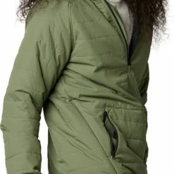 Alternative view of Fox Racing Howell Hooded Puffy Anorak Jacket Army