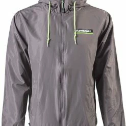 Factory Effex Windbreaker Jacket Kawasaki Charcoal