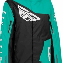 Fly Racing Womens SNX Pro Snowmobile Jacket Black/Mint